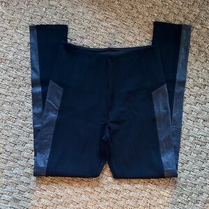 Lysse Black and Faux Leather Leggings